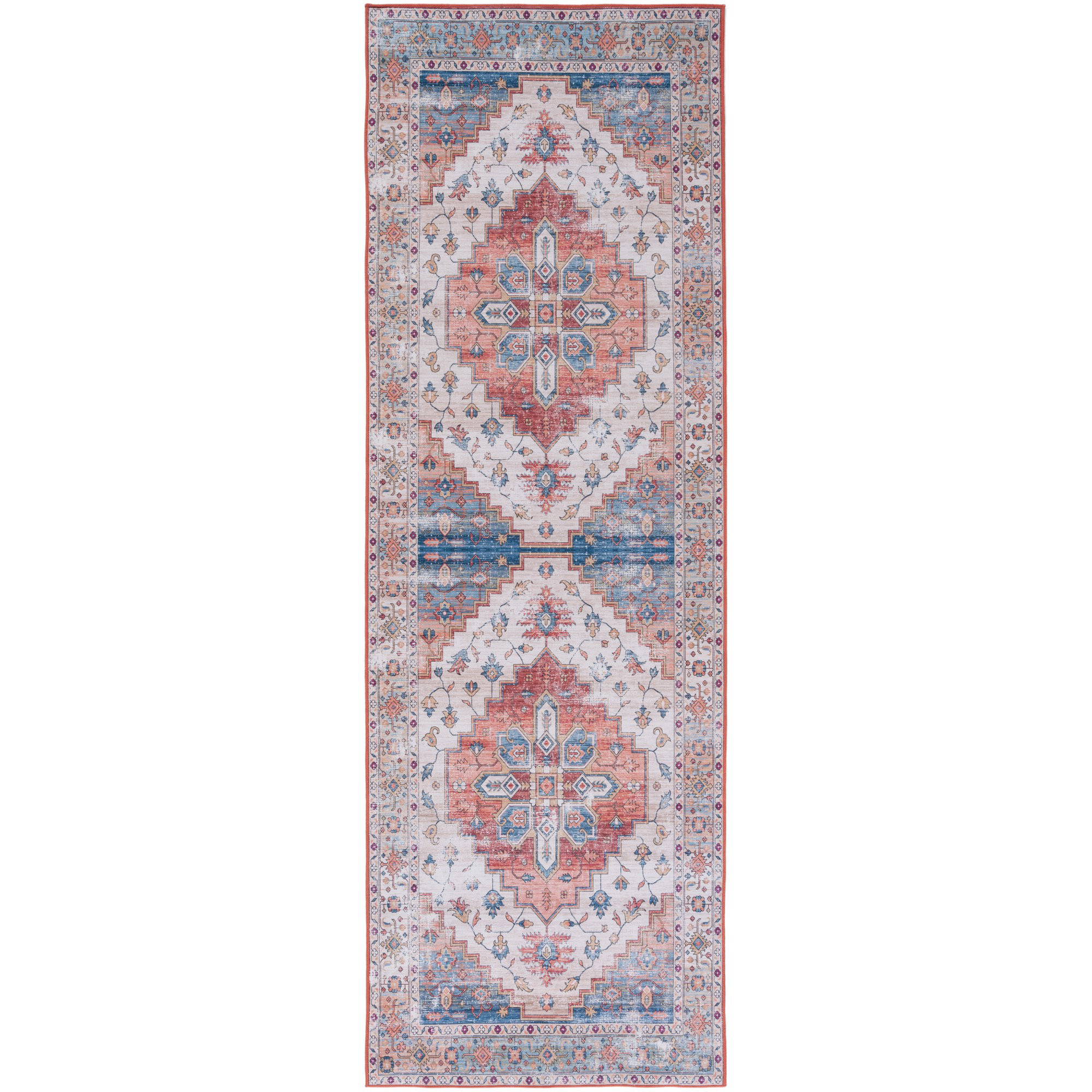 Langley Street Allana Oriental Beige/Blue Area Rug & Reviews Wayfair