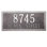 Double Line 2-Line Wall Address Plaque
