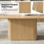 Table de salle à manger moderne avec plateau extensible Dacosta l 68 po-651424584
