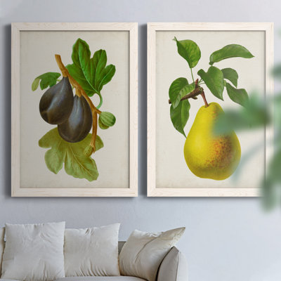 Antique Fruit VI - ensemble de 2 reproductions d'art sur toile