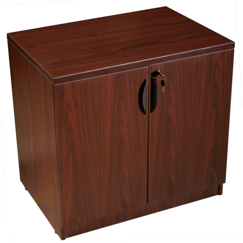 Patchway 31'' Wide 1 - Shelf Storage Cabinet, Mahogany