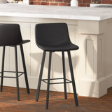 Brandy Upholstered Counter Stool with Metal Frame