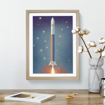 An Amazing Spaceship Rocket 1 Piece Single Picture Frame Painting