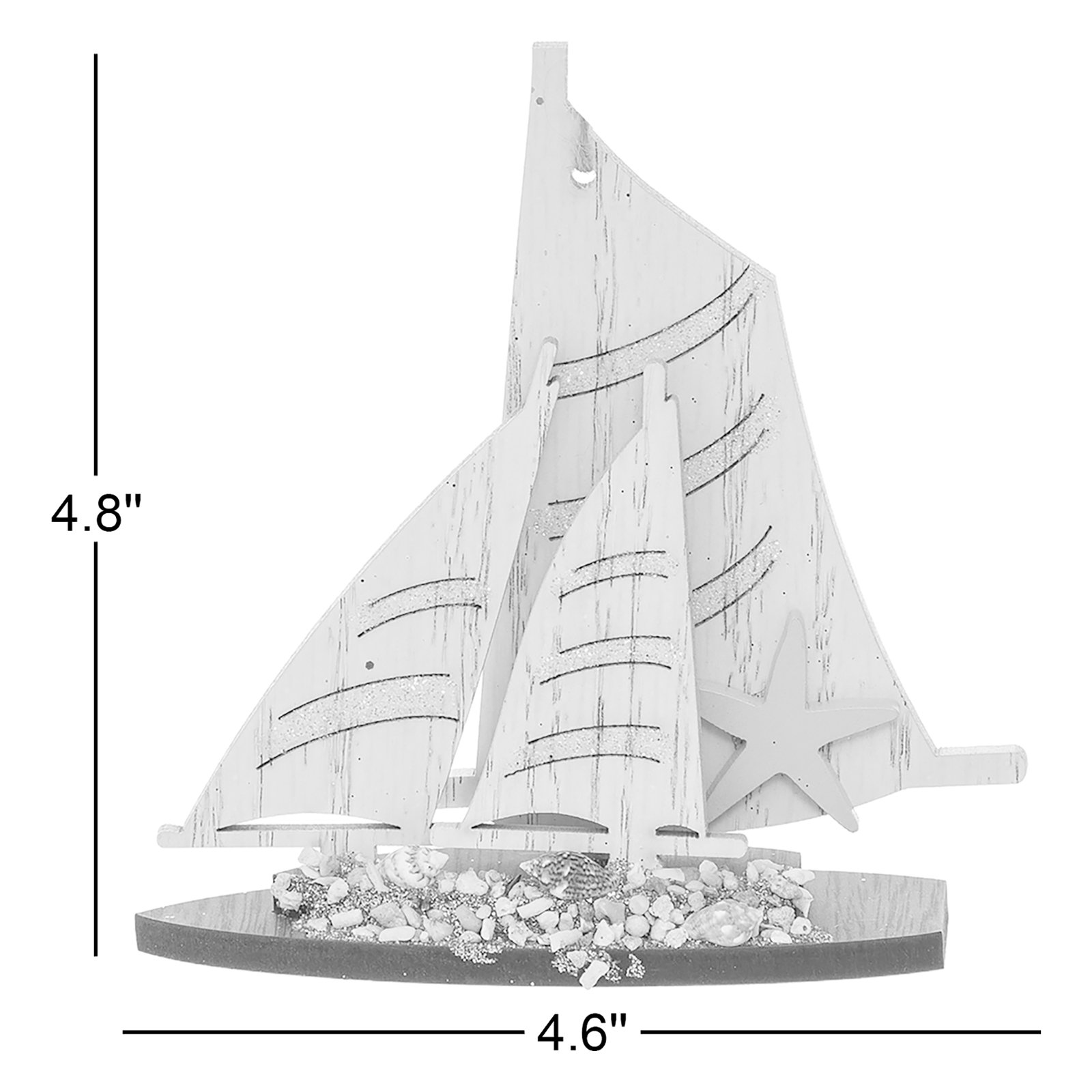 4.8'' Wood Other Shatterproof Hanging Figurine Ornament