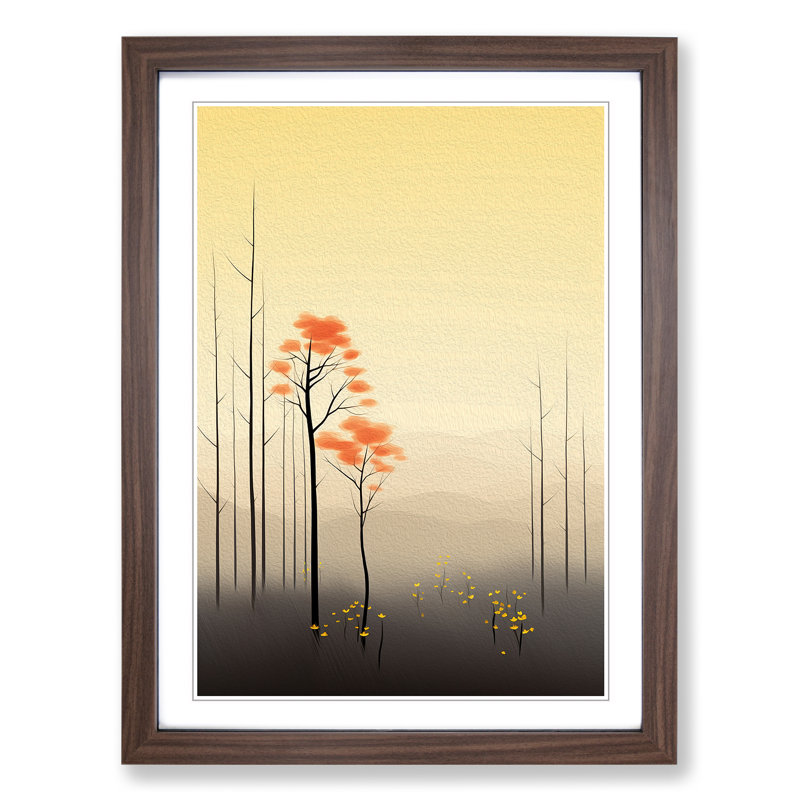 Spring Forest No.2 - Framed Print, Walnut Framed, 46cm H x 34cm W