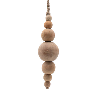 5'' Solid Wood Ball Ornament