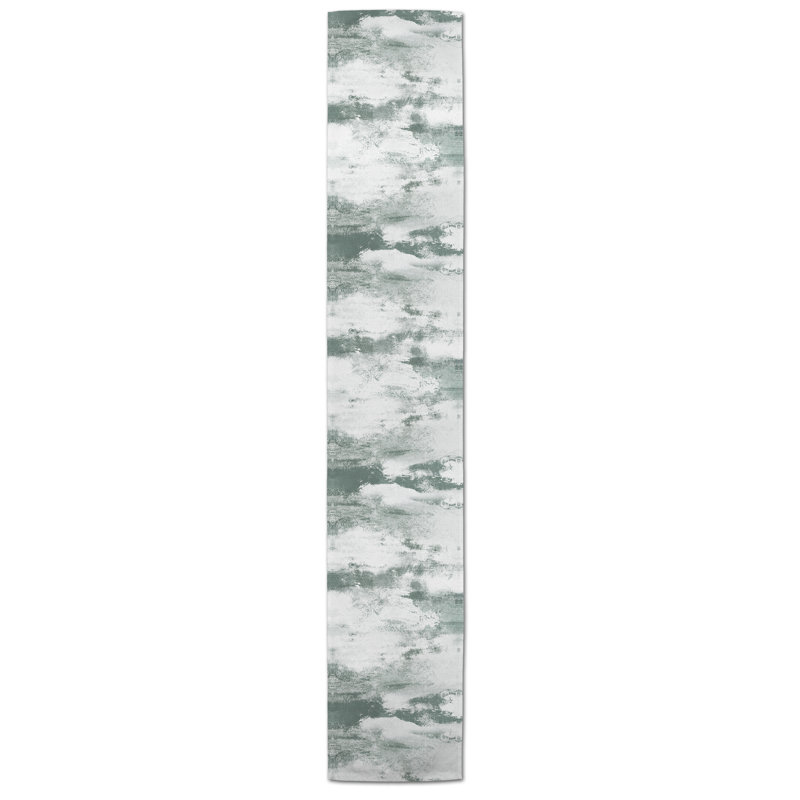 Chemin de table Harriss, 90 po x 16 po, Sauge vert