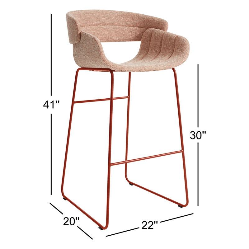 Racer Stool, Tait Tomato Crossweave, Bar Stool (30" Seat Height)