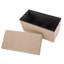 Banc coffre pliant, beige, 76 cm