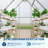 Silver 6x4 Ft Heavy-Duty Walk-in Polycarbonate Greenhouse with Aluminum Frame, Roof Vent and Enhanced Ventilation for Outdoor Garden Plants-124938931