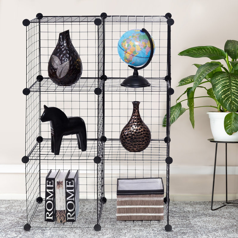DIY 12 Cube Grid Wire Cube Shelves