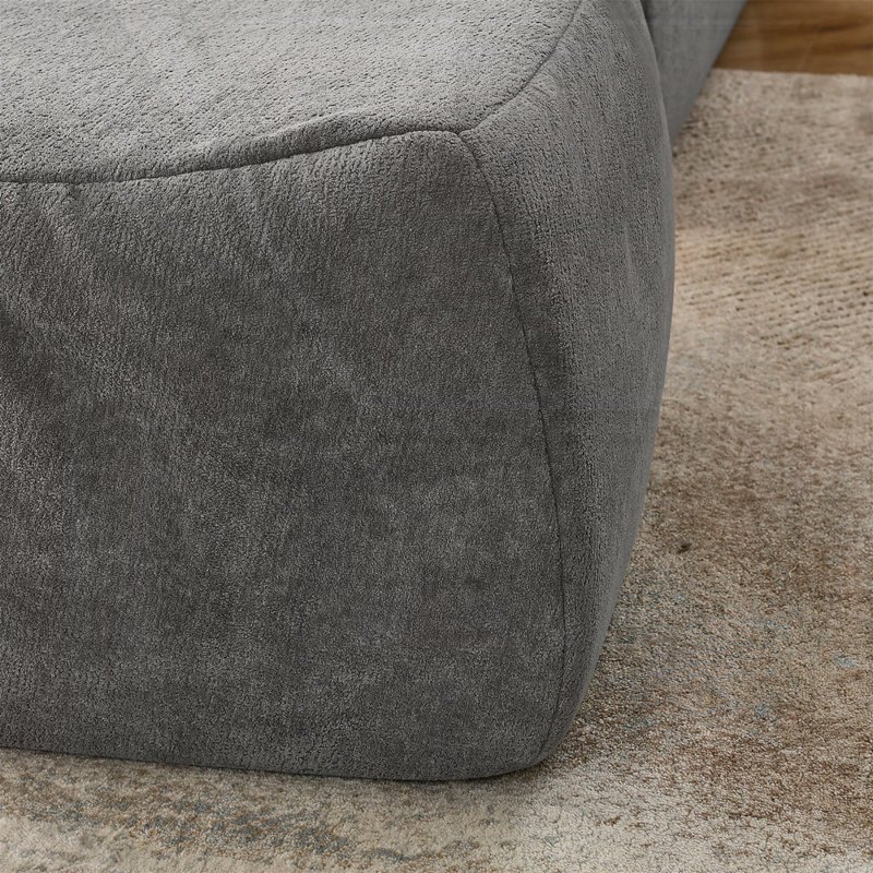 Grand fauteuil à billes Bean Bag Chair, Gris