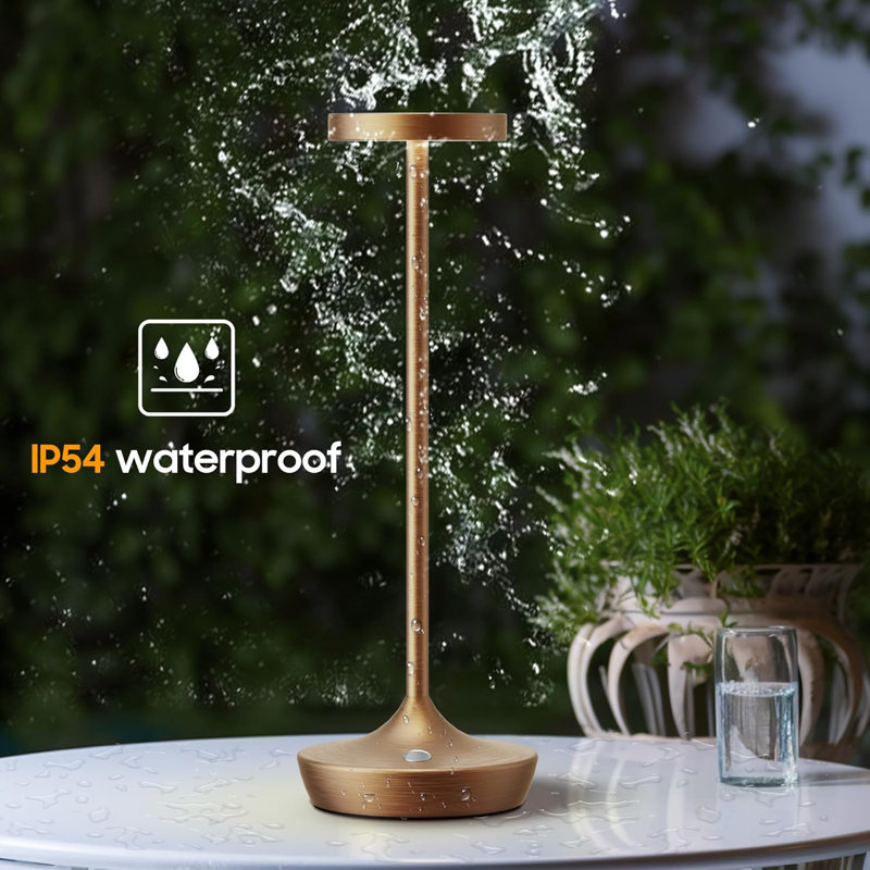 Rechargeable Cordless LED Table Lamp With Stepless Dimming, 3-Colour Temperature, Touch Control, Waterproof & Portable Design For Indoor And Outdoor Use