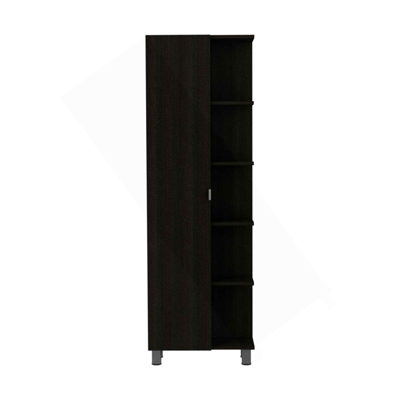 Wenge 5-Shelf Tall Cabinet, Wenge