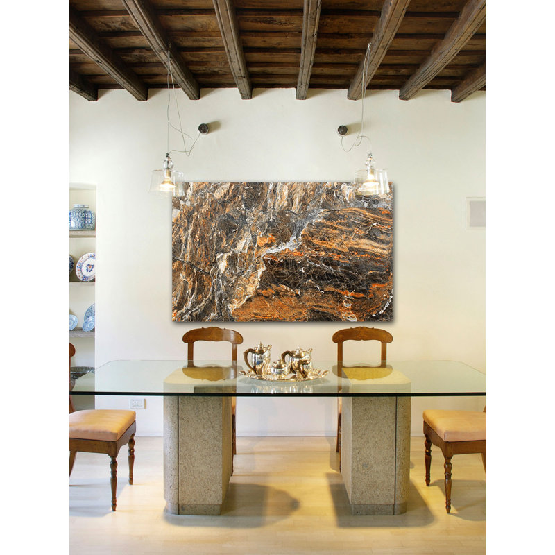 « rouille rock », reproduction d’art sur toile tendue, H 40 po x l 60 po x P 1,5 po
