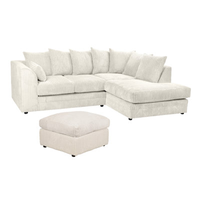 Moana 3 - Piece Upholstered Corner Sofa Chaise with Ottoman