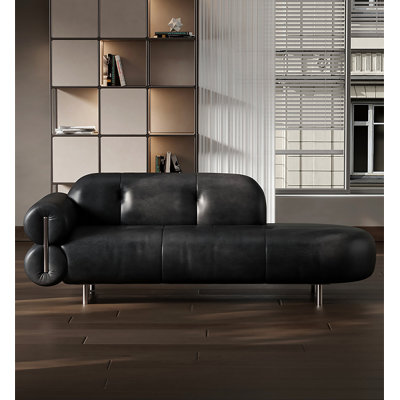 Canapé inclinable en cuir de style simple