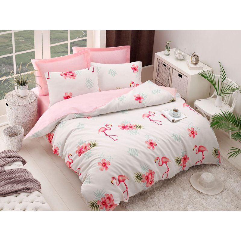 Estep Floral Duvet Cover Set with Pillowcases Included, Super King Duvet Cover + 2 Pillowcases (50 x 80)