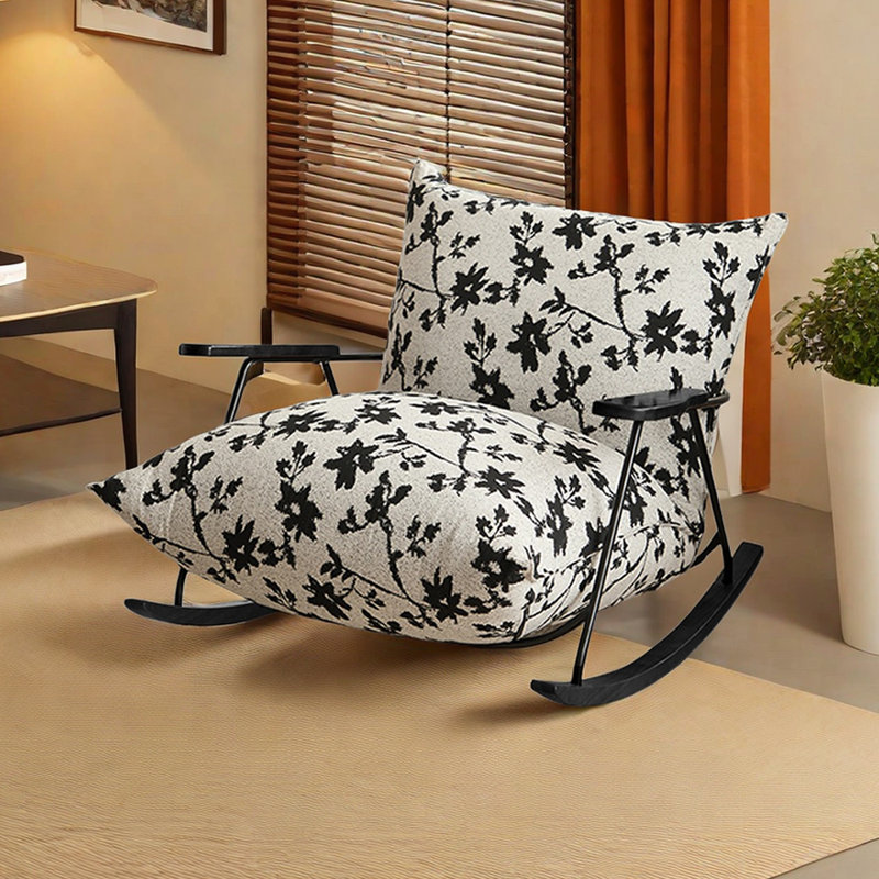 3 chaises berçantes, Noir