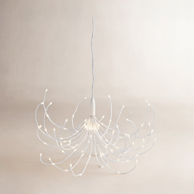 Warm White Led Wire Star Burst Ornament