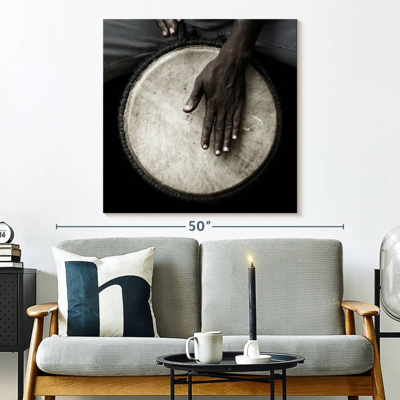Abarca Djembe Drum, 33" H x 33" W