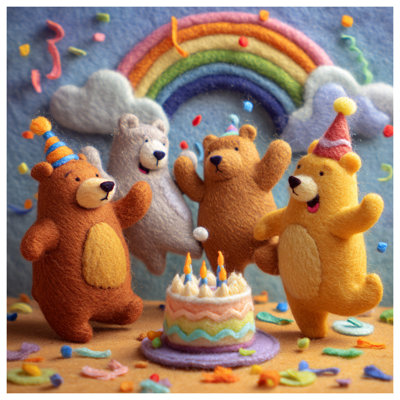 Housses de couette Felt Bear
