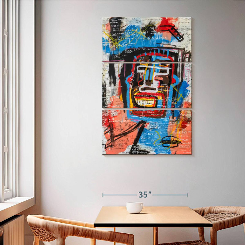 Avery Ninja Face, 65" H x 42" W