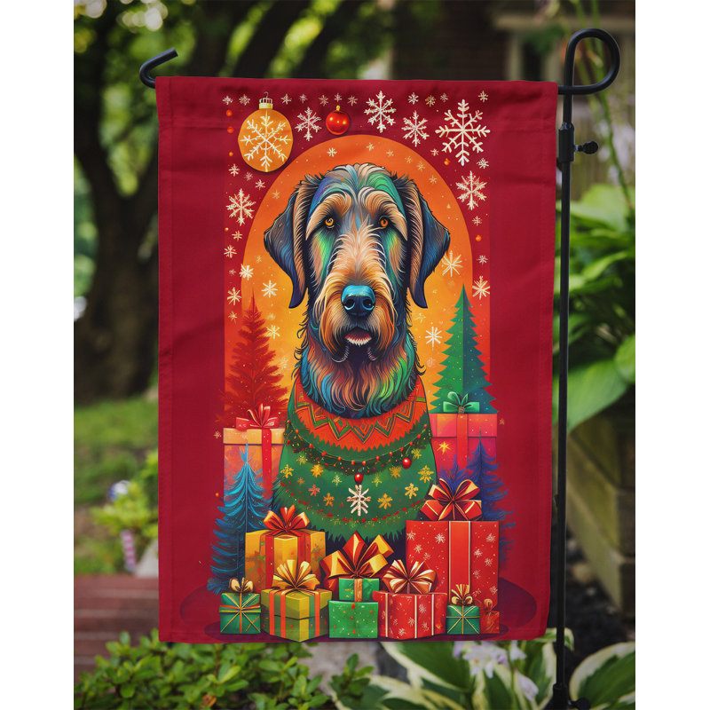 Drapeau de jardin en polyester double face H 15,5 po x l 11,25 po