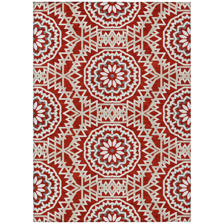 Kawon Geometric Indoor / Outdoor Rug