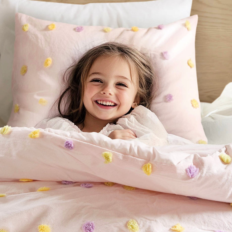 Édredon simple / simple en coton TG, rose, coussins décoratifs rembourrés, - facile d'entretien pour TG, avec rembourrage, nettoyage anti-stress