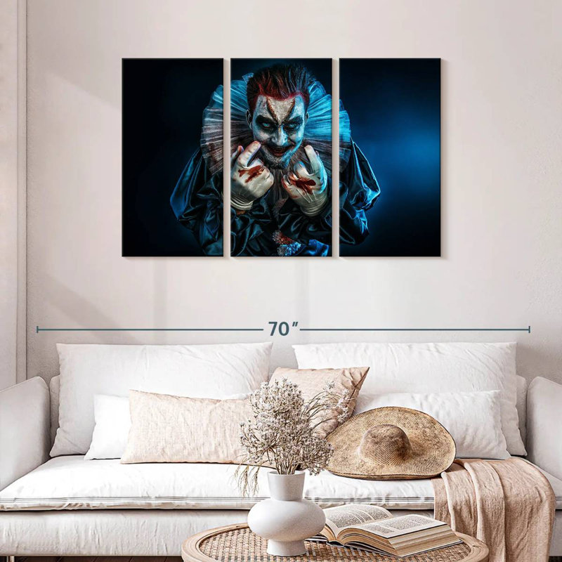 Devil Clown, 28" H x 45" W