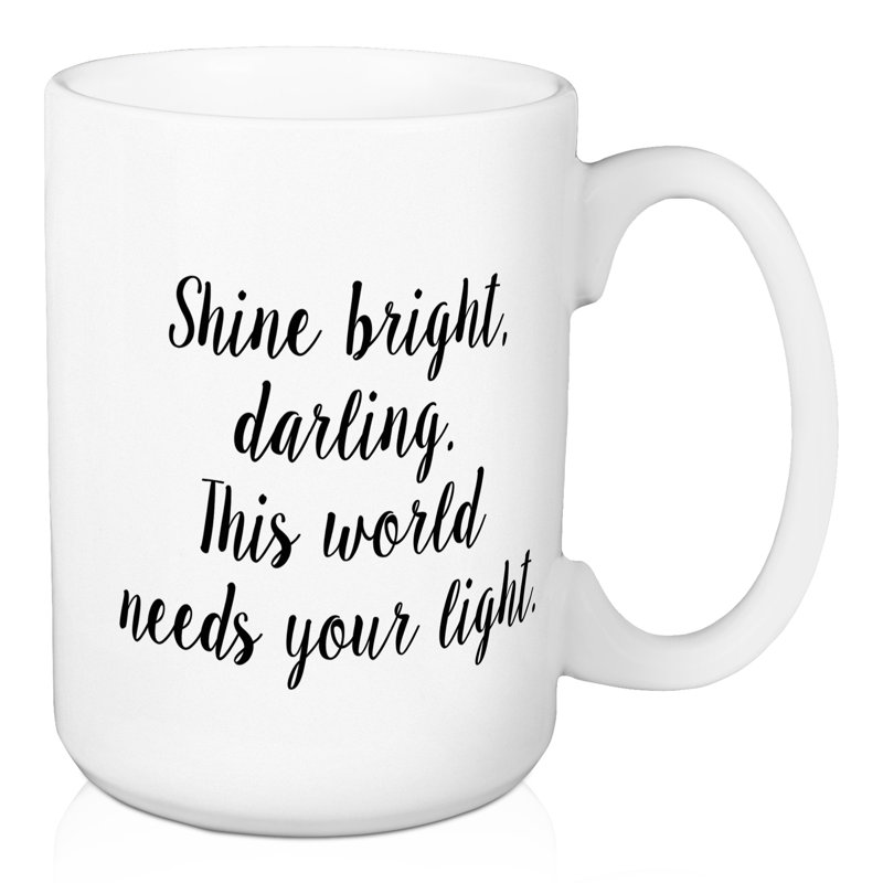 Grande tasse à café brillante et brillante darling Sandbach