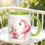 A Stylish Flamingo Ceramic Mug Perfect for Coffee, Tea, Or Milk. This Christmas Gift Is Ideal for Enjoying Beverages.