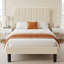 Shasta Upholstered Beds, Modern Platform Bed Frame with Adjustable Headboard, Wooden Slats Support, No Box Spring Needed-102529392-125421021