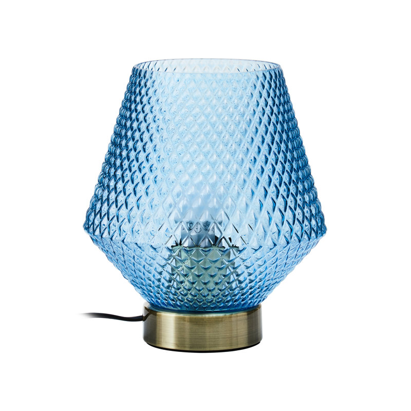 Lamira Glass Novelty Lamp, Blue