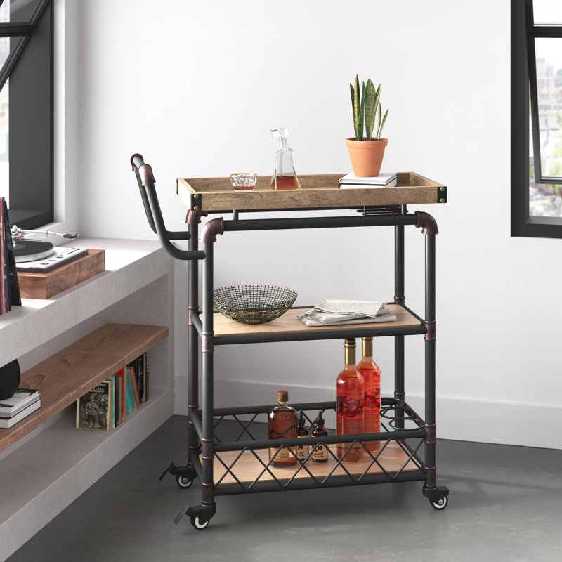 Avenal Metal Bar Cart