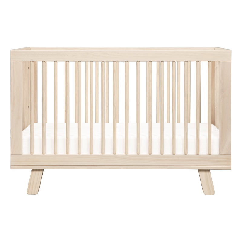 Hudson 3-in-1 Convertible Nursery Furniture Set, Washed Natural - White/Washed Natural
