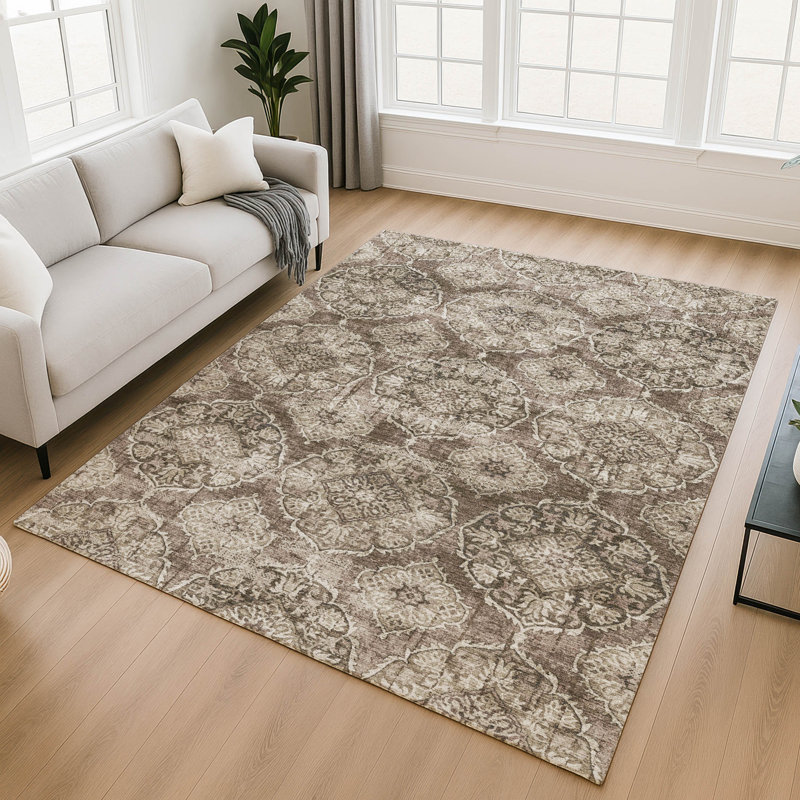 Premium Machine Washable Mayfield AMF2196 panel Rug, 10' x 14', Chocolate