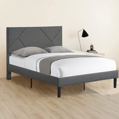 Erin Queen Low Profile Sleigh Bed -  FB, PB523-GY