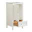 Meuble-lavabo simple autoportant de 18 po entièrement assemblé avec plateau, conception durable et écologique