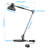 24.5" Adjustable Height Industrial 3CCT LED Reading Table Lamp, Dimmable Metal Desk Lamp