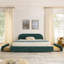 Structure de lit tapissier de style minimaliste moderne - Tissu de fil circulaire-1620655503