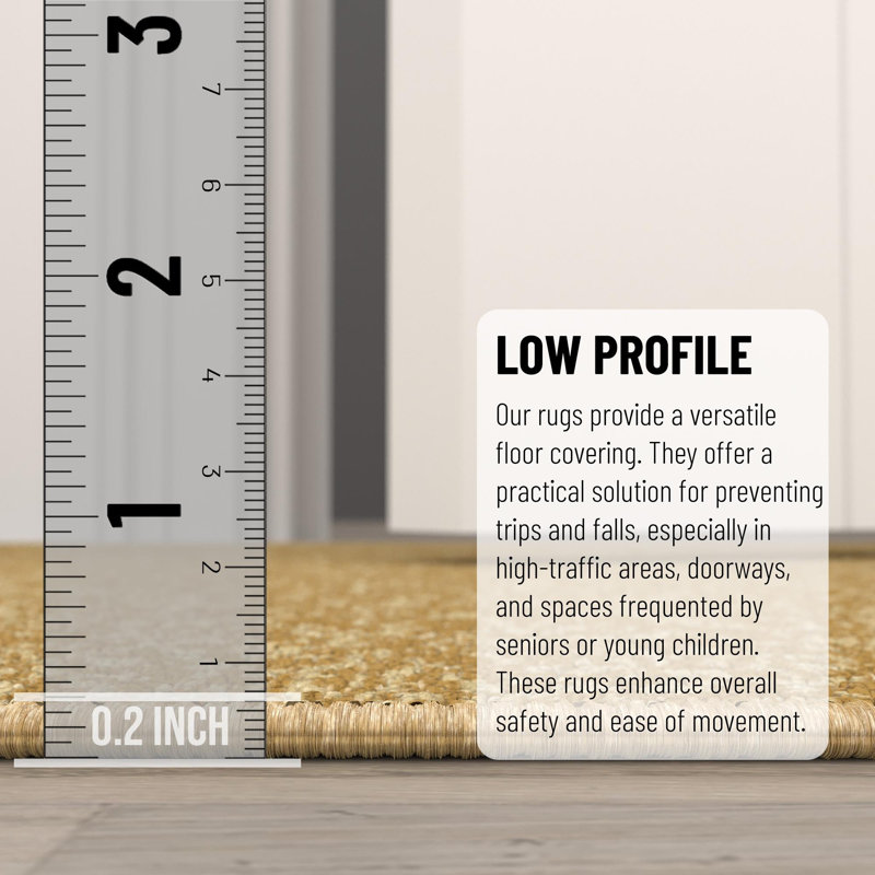 Ottohome Red Runner Rug, Runner 1'10" x 6', Red