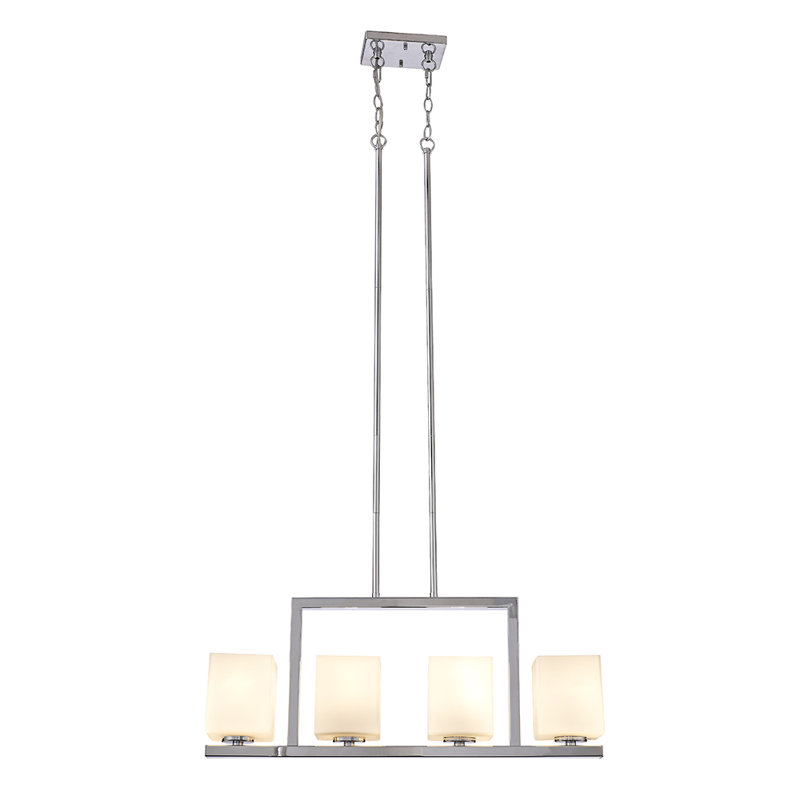 Luminaire suspendu linéaire à 4 lumières pour îlot de cuisine Janeta