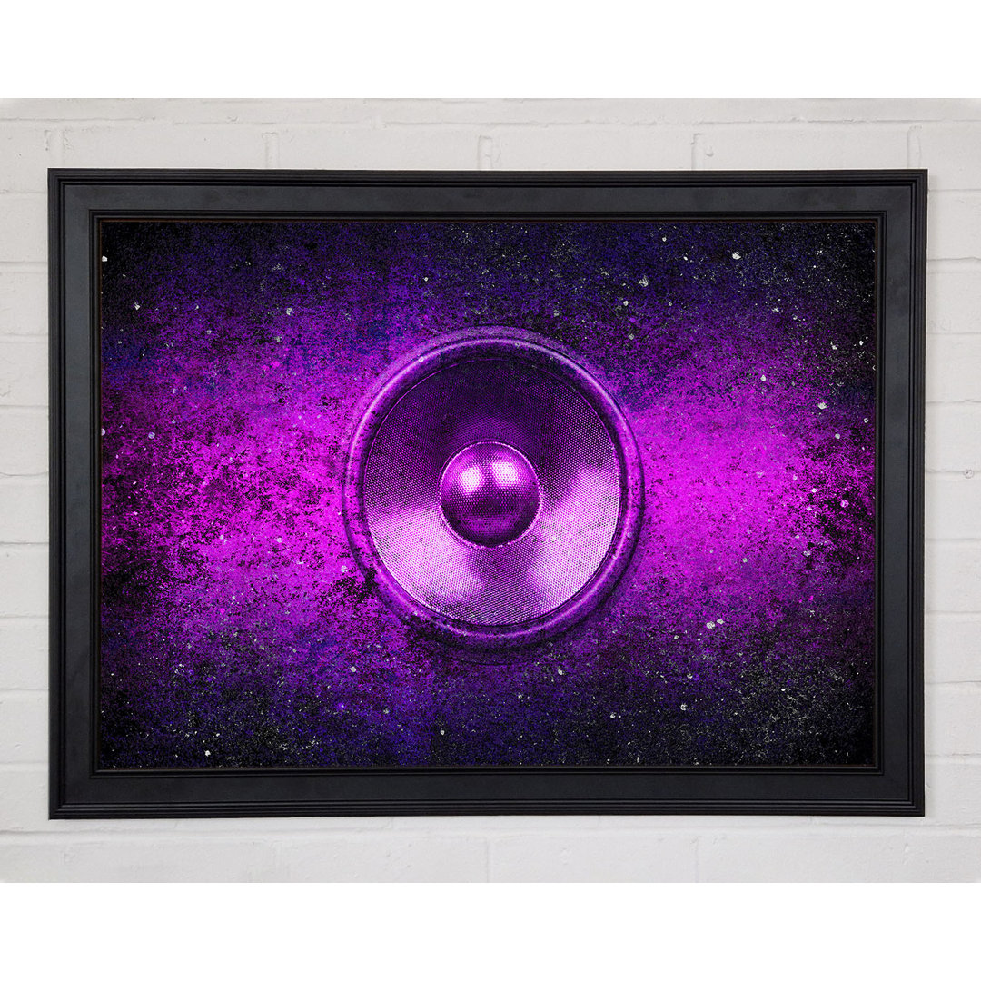 Gerahmtes Leinwandbild Purple Speaker