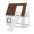 Wood Twin Size House Bunk Bed With Roof, Ladder And Slide