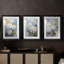 FLORAL Series Cxxvi - Impression encadrée sur mesure de qualité supérieure - 3 pièces