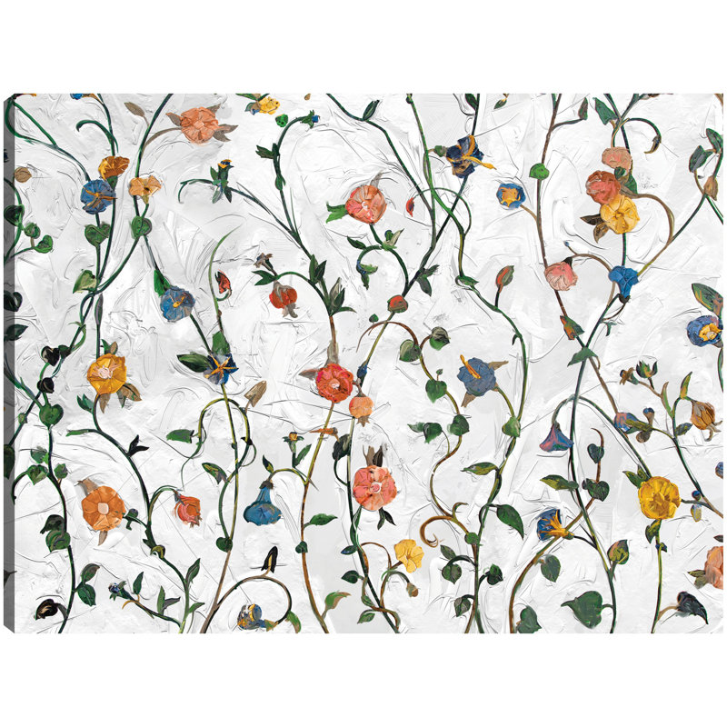 Impression sur toile Garden Trellis par Studio Arts, Toile tendue, H 30 po x l 40 po x P 1,5 po