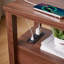 Table de bout à chargement rustique Enric avec tiroirs et ports USB-126137650