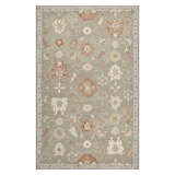 Lewis Classic Floral Hand-Hooked Khaki Area Rug, 2' X 3'